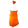 S/S 2005 Roberto Cavalli Plunging Orange Corseted Backless Viscose Mini Dress