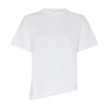 Asymmetrical cotton and polyamide T-shirt