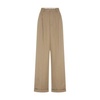 Pleated cotton and silk pants