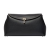 T-Lock leather clutch bag