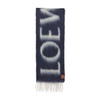 Anagram-patch logo wool and mohair-blend scarf