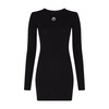 Moon logo ribbed jersey mini dress