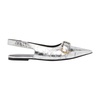 Voyou flat slingbacks in laminated leather