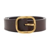 Soft, rounded leather belt