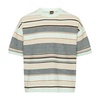 Striped cotton and linen T-shirt