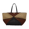 Puzzle fold tote XL in raffia