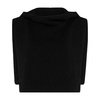 Wool cashmere hoodie bib