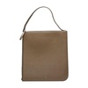 Leather slim tote bag