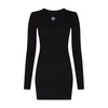 Moon logo ribbed jersey mini dress