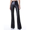 TEENY VEGAN LEATHER SIDE SLIT PANT