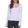 DKNY Women's Casual Essential Soft Everyday Jeans Knit Top