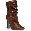 womens satin embellished ankle boots