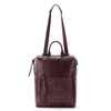 The Sak Loyola Convertible Backpack in Leather, Adjustable Convertible Strap, Mahogany Tile Emboss