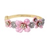 Betsey Johnson Flower Cluster Bangle Bracelet