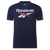 Reebok Men's Identity Big Stacked Logo Tee