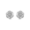 Amazon Essentials Sterling Silver Diamond 7 Stones Cluster Flower Stud Earrings (previously Amazon Collection)