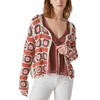 Lucky Brand Women's Geo Crochet Cardigan