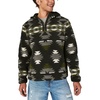 Lucky Brand Men's Hi-Pile Half Zip Camo Hoodie