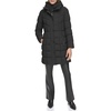 DKNY Women's Bib-Front Long Puffer