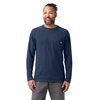 Dickies Men's Cooling Long Sleeve Pocket T-Shirt, Dark Navy Heather