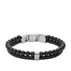 Fossil Men's Stainless Steel and Genuine Leather and/or Beaded Bracelet for Men