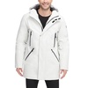 DKNY Men's Water Resistant Hooded Logo Parka Jacket