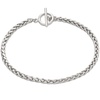 Amazon Essentials 14k Gold Plated or Silver Plated Braided Chain Bracelet 7.5"