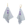 Betsey Johnson Womens Ghost Chainmail Chandelier Earrings