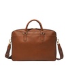 Fossil Men's Haskell or Asher Leather Messenger Briefcase Work Laptop Bag for Men