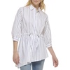 KARL LAGERFELD Women's Everyday Waist Tie Blouse Long Sleeve