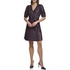 DKNY Women's Pleated Wear to Work Faux Wrap Dress