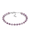 Fossil Women's All Stacked Up Purple Amethyst Multi-Strand Bracelet, Color: Purple/Silver (Model: JF04685040)