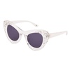 Betsey Johnson Women's Crown Jewel Cat Eye Sunglasses