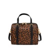 Fossil Carlie Satchel, Black/Leopard