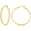 Amazon Essentials 14K Gold or Sterling Silver Plated Polished Dome Hoop