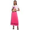 KARL LAGERFELD Women's Logo Detail Pleated Maxi Skirt