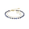 Fossil Women's Stainless Steel Gold-Tone Lapis Bead Bracelet, Color: Gold/Lapis (Model: JF04540710)