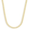 Amazon Essentials 7mm Plated Flat Curb Chain for Men or Women