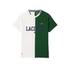 Lacoste Mens Short Sleeve Regular Fit Colorblocked Tennis Tee Shirt