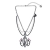 Betsey Johnson Womens Chandelier Pendant Necklace