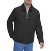 DOCKERS Men's Wool Blend Zip Up Jacket with Quilted Bib