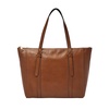 Fossil Women's Carlie Leather Tote Bag Purse Handbag for Women