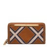 Fossil Women's Liza Leather Zip Around Clutch Wallet With Retractable Wristlet Strap for Women