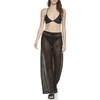 Calvin Klein womens Mesh Wide Leg Drawstring Swim Coverup Pants