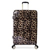 BEBE Women's Luggage Adriana 29" Hardside Check in Spinner, Leopard, One Size