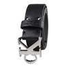 Calvin Klein Men's Casual CK Monogram Cut Out Buckle Belt