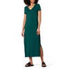 Amazon Essentials Women's Jersey V-Neck Short Sleeve Midi Length Dress