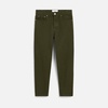 Green Cotton Tapered Fit Jeans