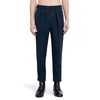 double cotton satin semi sartorial pants