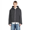 mega rib wool zip-up hoodie